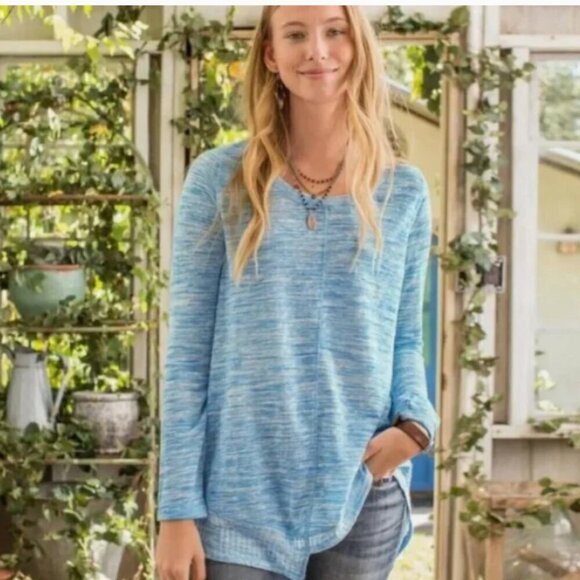 SUNDANCE Beautiful Dreamer Asymmetrical Hem Lightweight Tunic Sweater Size S - Picture 2 of 9